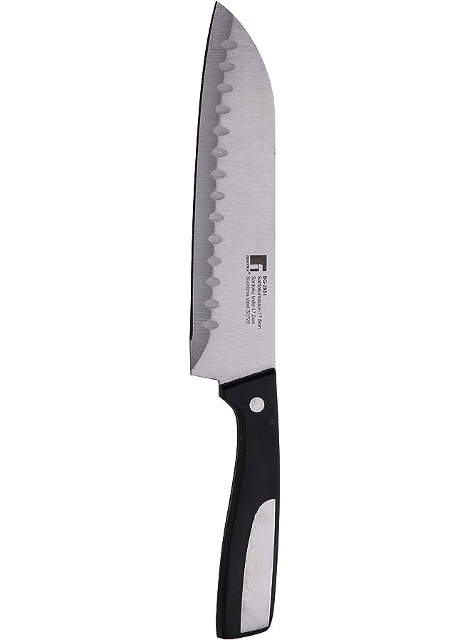 Resa Santoku Knife, 17.5cm, Stainless Steel, Black colour, BG3951, Multi-Colour