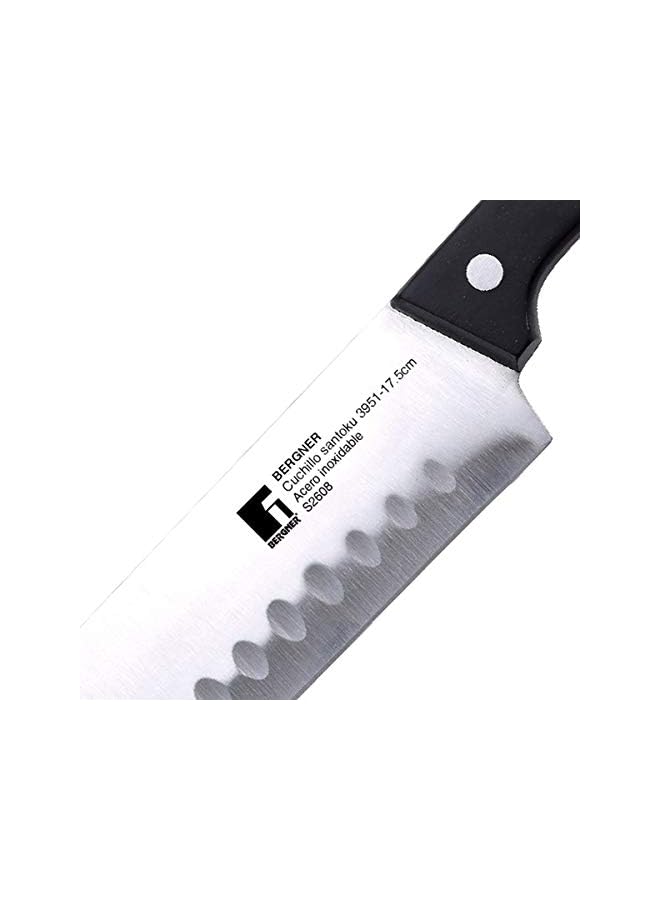 Resa Santoku Knife, 17.5cm, Stainless Steel, Black colour, BG3951, Multi-Colour