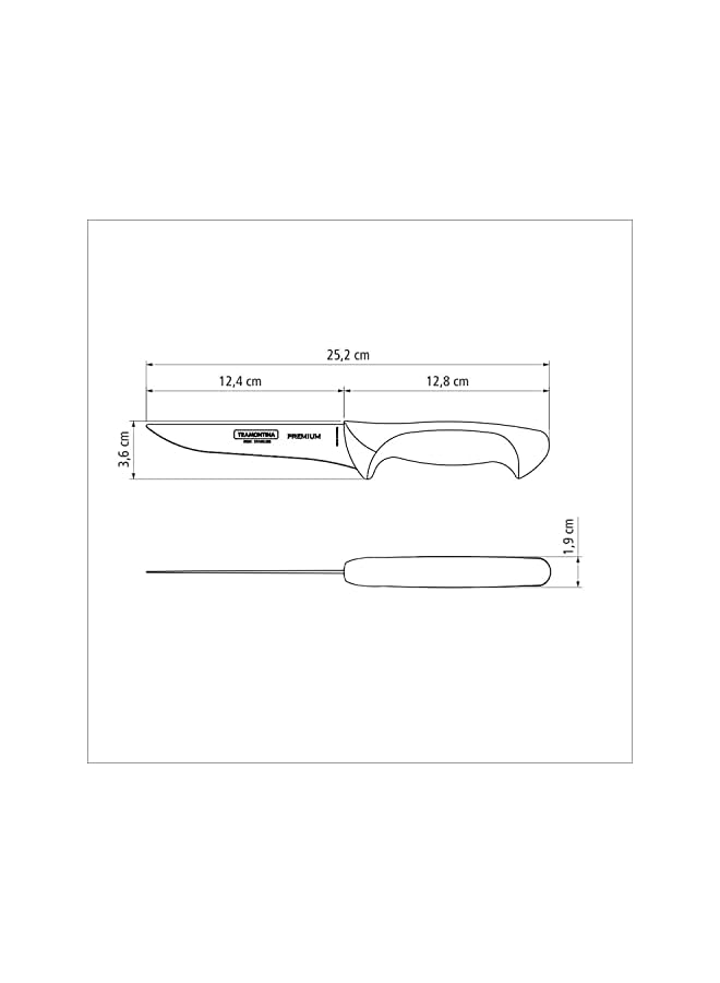 Boning Knife 5 Inch Premium Line - White Handle