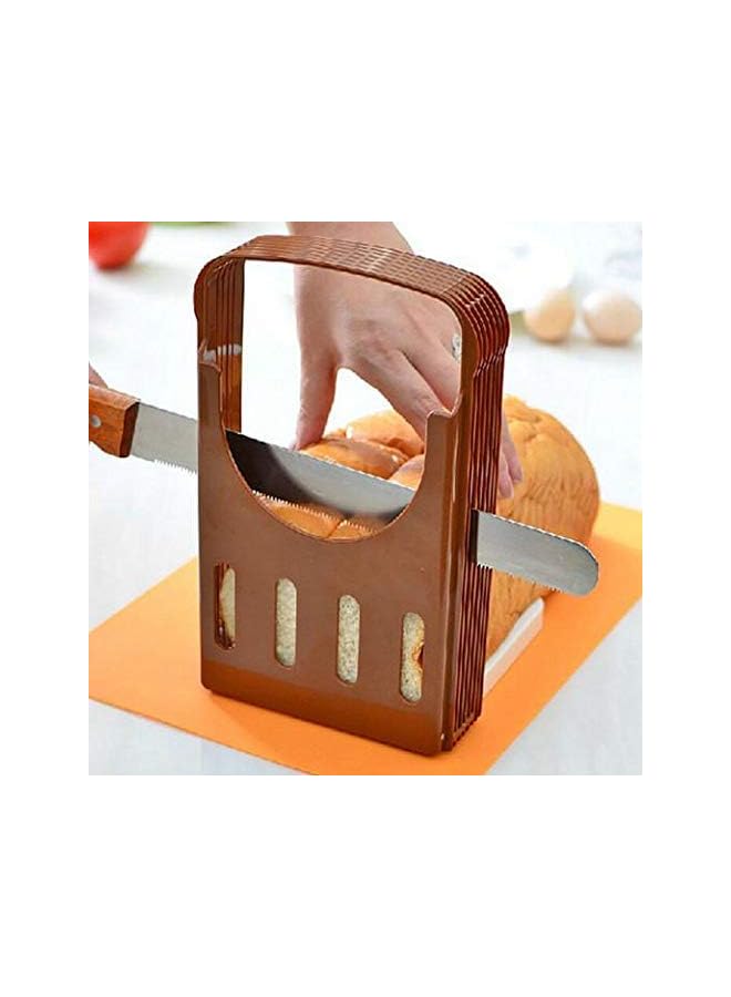 Bread Slicer Foldable Adjustable Compact Bread Sandwich Cutter Toast Slicer Plastic Bagel Slicer Loaf Cutter