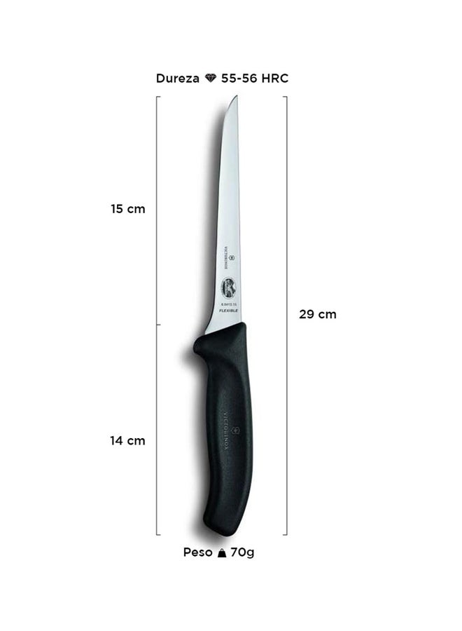 Swiss Classic Boning Knife Black/Silver