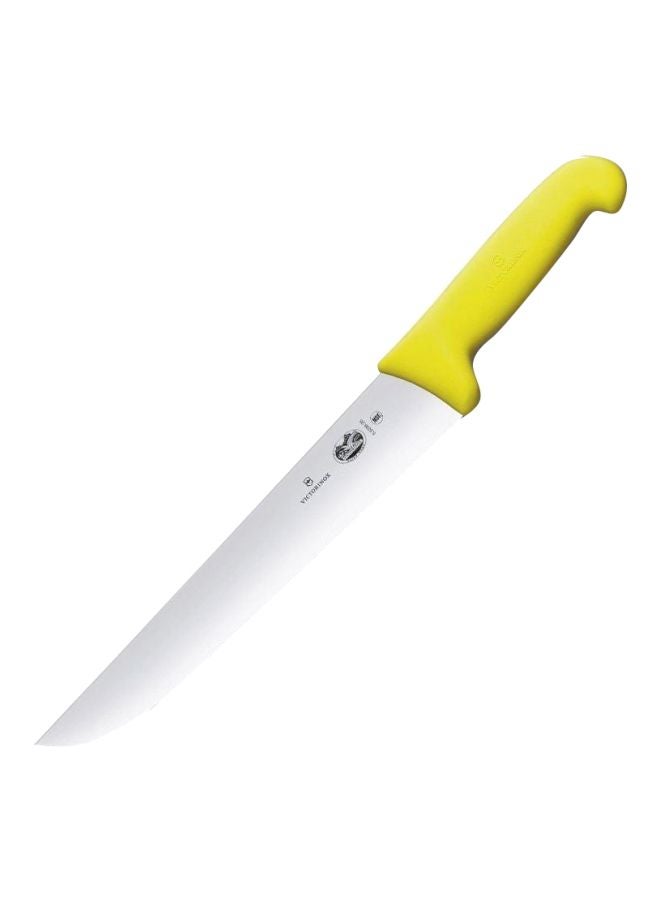 Fibrox Butcher Knife Yellow/Silver