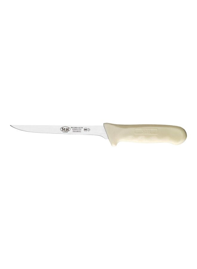 Narrow Stiff Boning Knife Silver/White 6inch