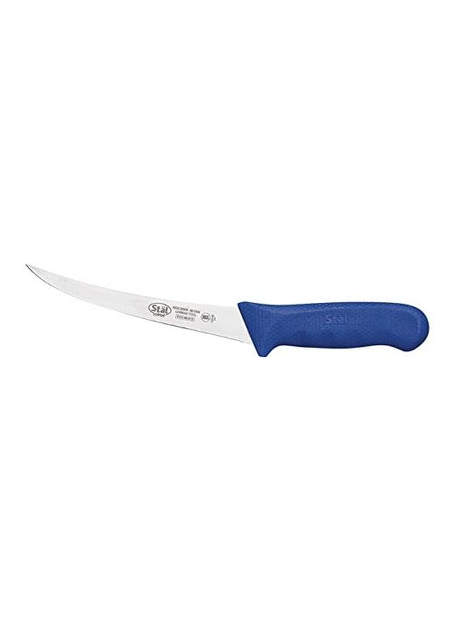 Curved Boning Knife Blue/Silver 6inch