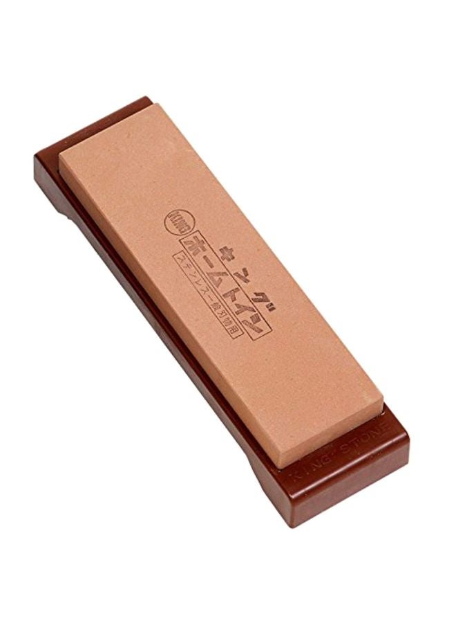 Knife Sharpening Stone Brown 9.1x2.8inch