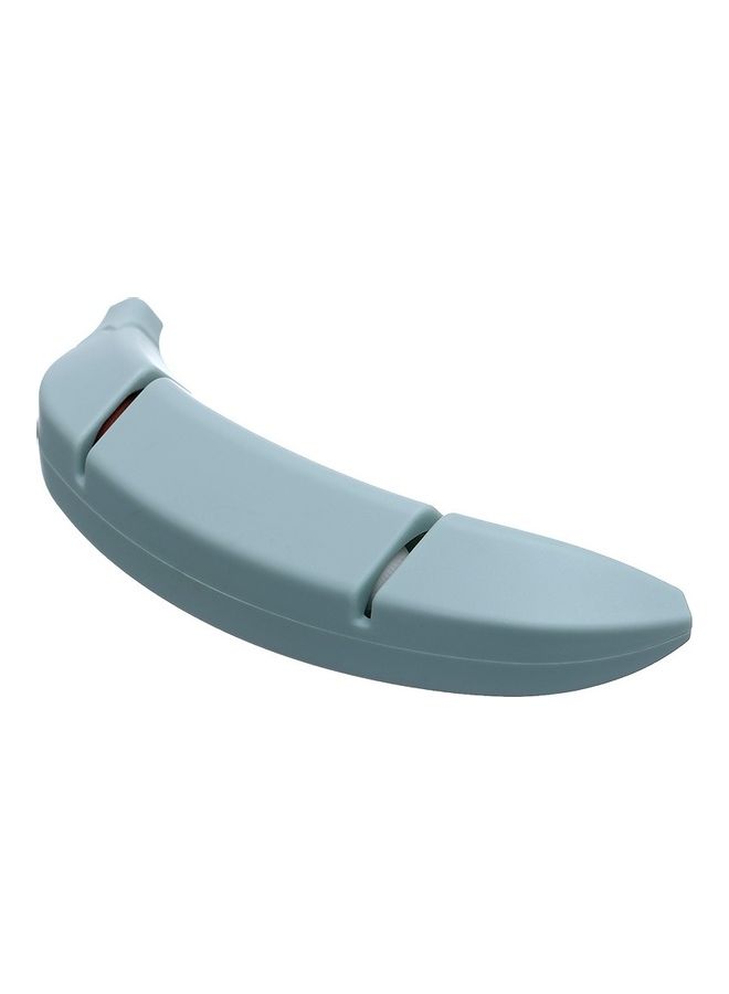 3-Piece Banana Shaped Two-Stage Kitchen Sharpener Light Blue