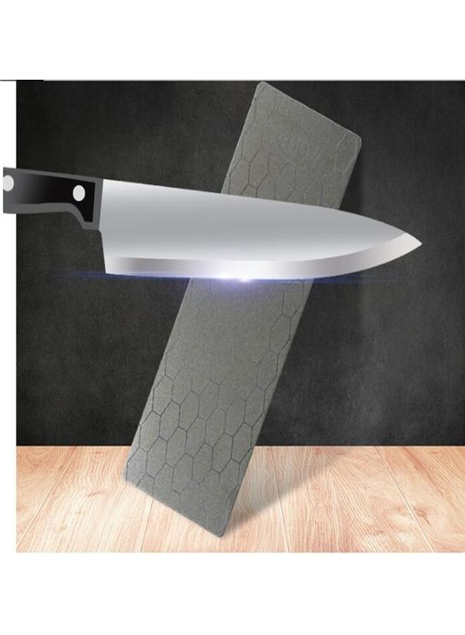 Honeycomb Pattern Knife Sharpener Whetstone Stone Grey