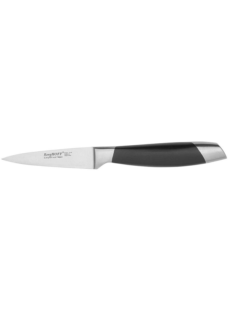 Berghoff Essentials Paring Knife Stainless Steel All-round With Comfort Grip 8.5cm Black