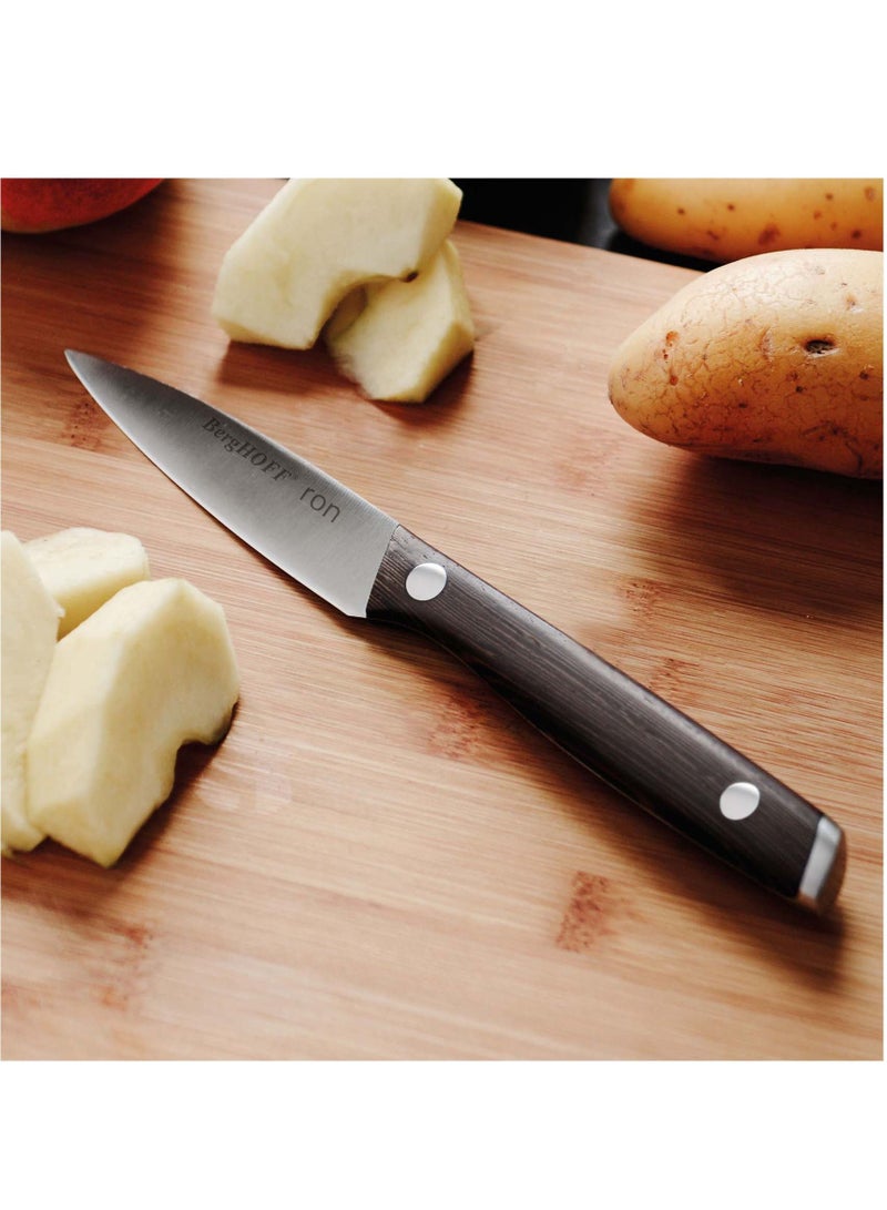 BergHOFF Essentials Stainless Steel Paring Knife, Wooden Handel  8.5 Cm