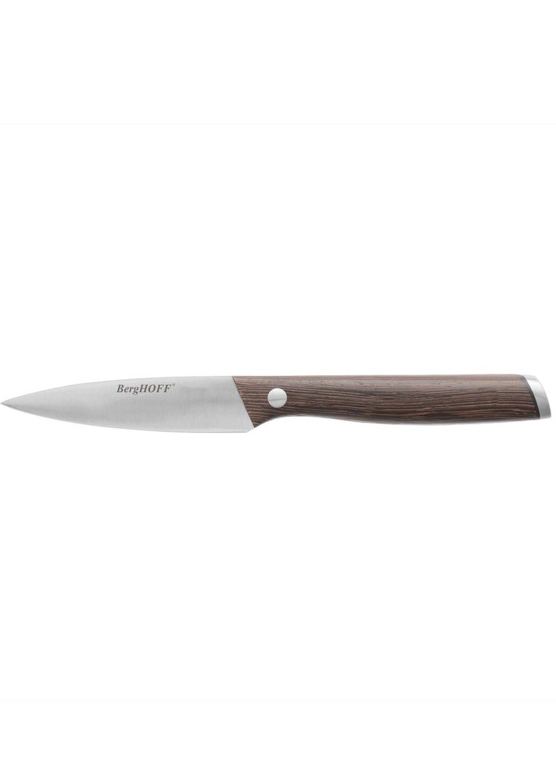 BergHOFF Essentials Stainless Steel Paring Knife, Wooden Handel  8.5 Cm