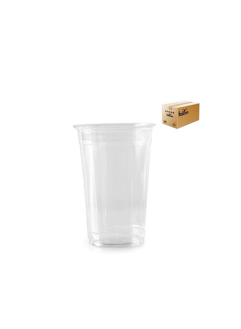 1000pc 14oz Disposable Plastic Clear PET Cup Cold Drinks Perfect Use for Party Smoothies With Lid  400CC