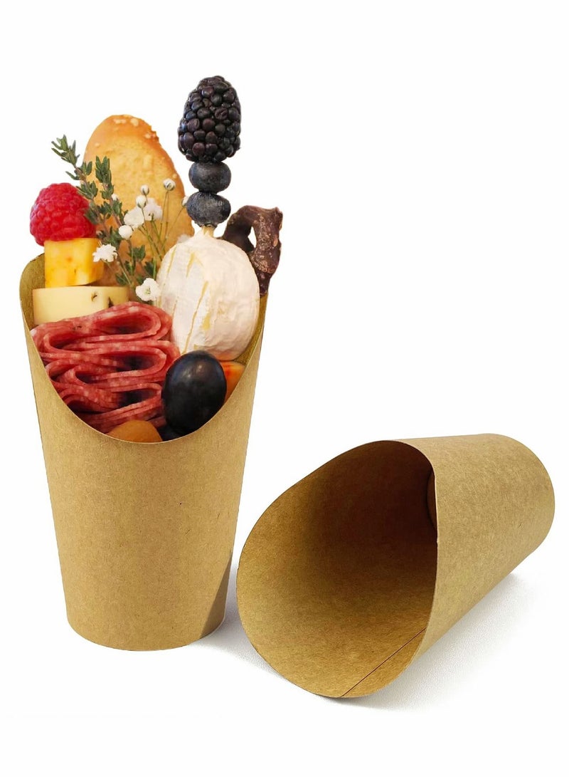 French Fries Holder, 14oz Disposable Paper French Fry Cups Charcuterie Cups for all Occasions (14oz) 100 Pcs