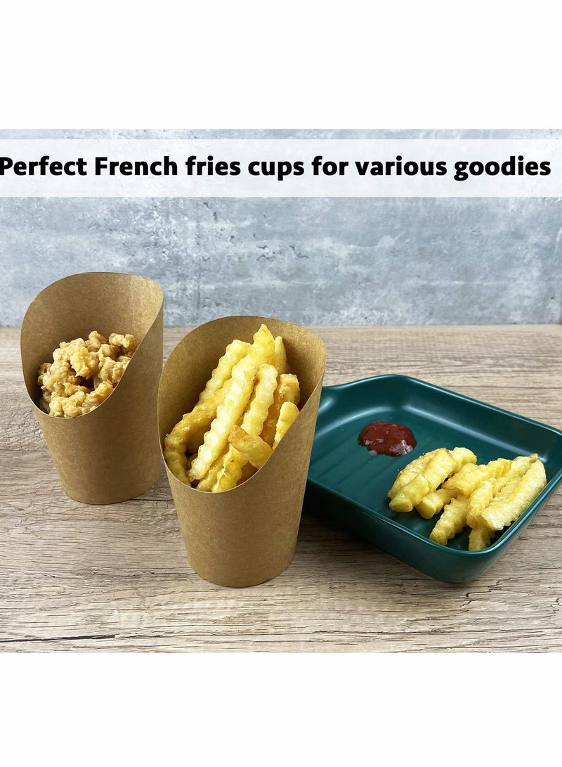 French Fries Holder, 14oz Disposable Paper French Fry Cups Charcuterie Cups for all Occasions (14oz) 100 Pcs