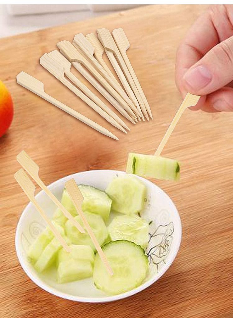 Disposable Bamboo Paddle Picks 9cm (10 Packs X 100 Pieces)