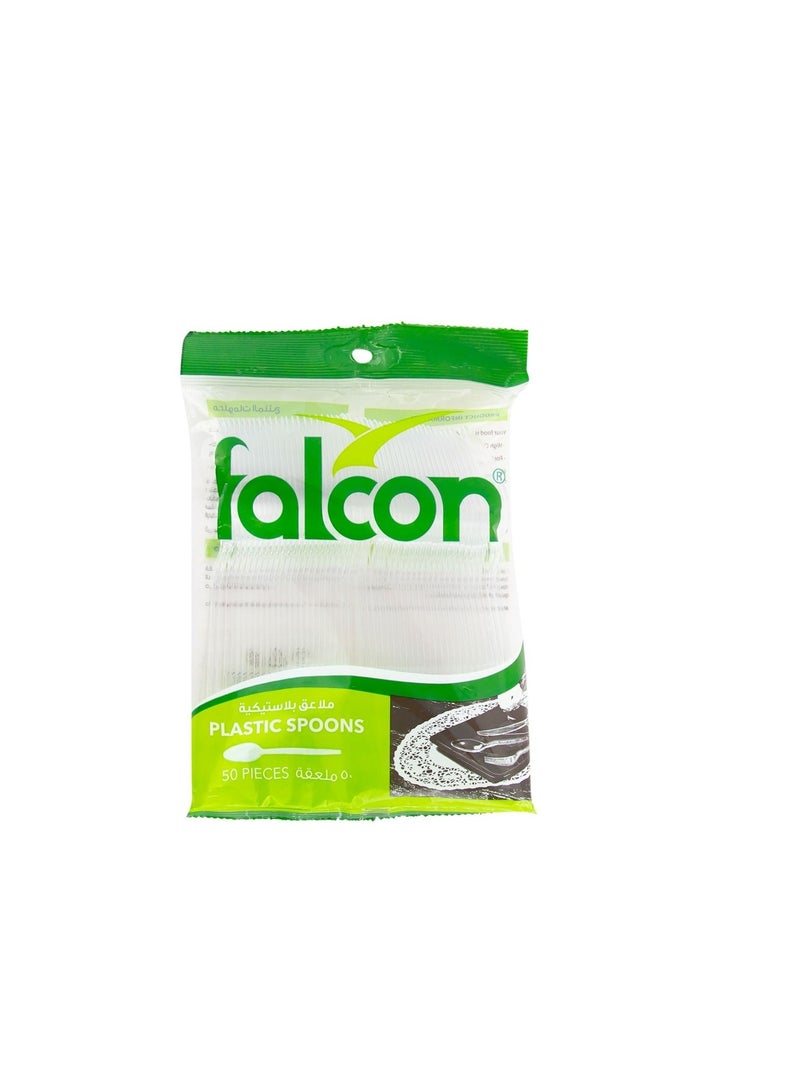 Falcon Plastic Clear Table Spoon 500pc