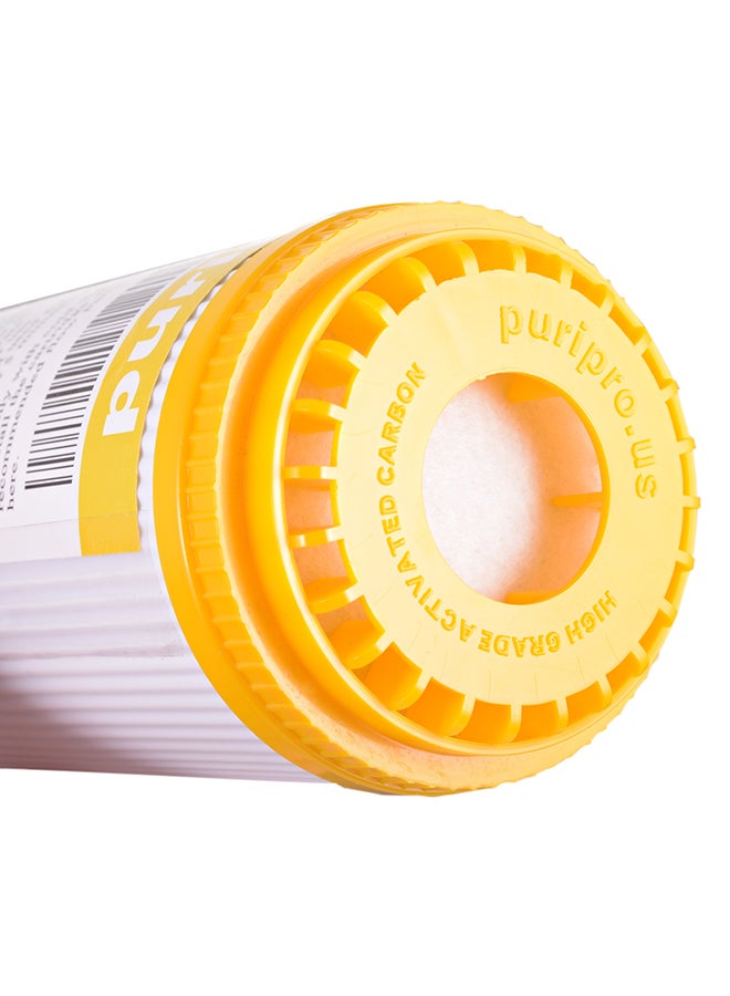 3-Piece Granular Activated Carbon Water Filter Cartridge Multicolour 10inch