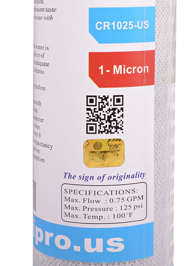 Pack Of 3 Carbon Cartridge Filter For Water Purifier Multicolour