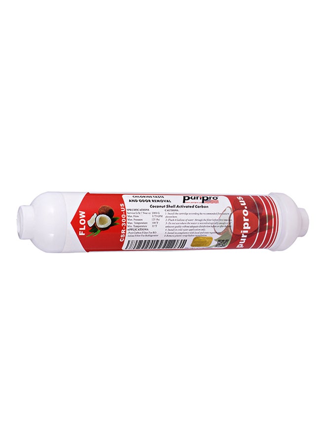 Taste And Odor Removal Coconut Shell Filter White