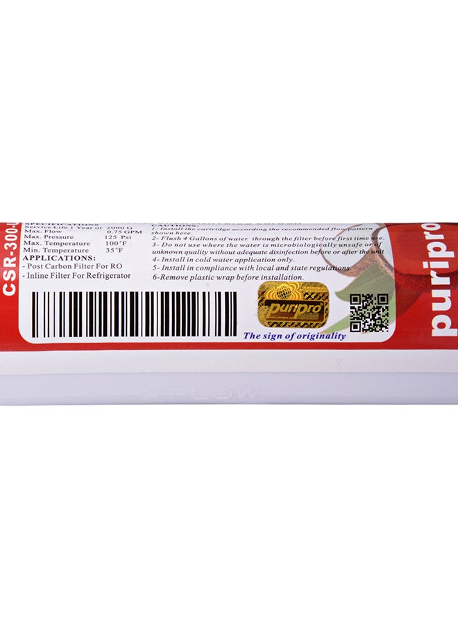 Taste And Odor Removal Coconut Shell Filter White