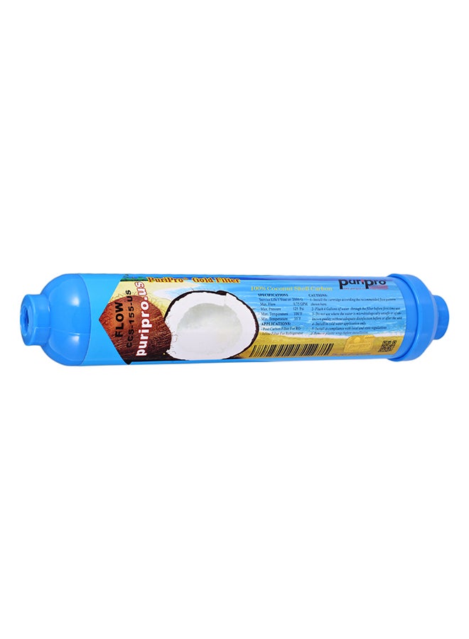 Taste Improving Taste And Odor Removal Gold Coconut Shell Filter White