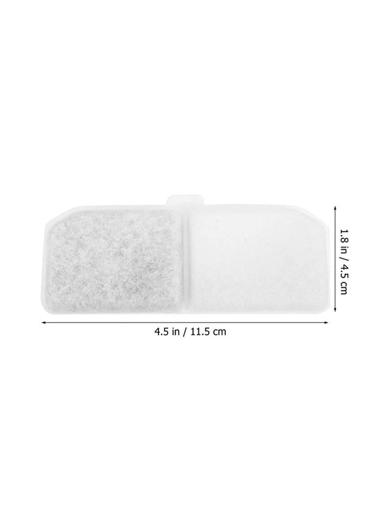 Pet Drinking Water Filter Cotton, SYOSI Fountain Replacement Activated Carbon for Automatic Dispenser Cats Dogs, 10Pcs