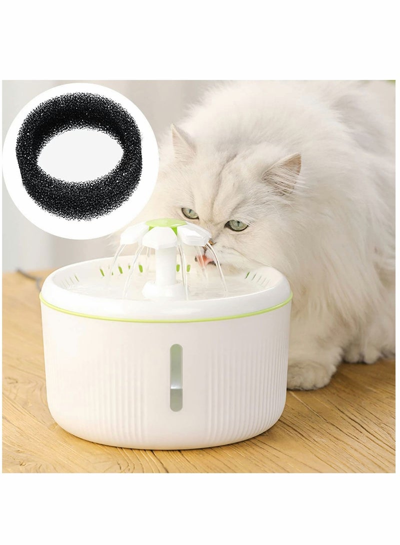 Sponge Filter for Cat Fountain Replacement Pet Water Foam Doggie Dispenser Accessories Dog Rabbit Drinking 8 Pieces