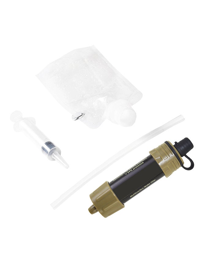 Outdoor Water Straw Filtration System Khaki/Black