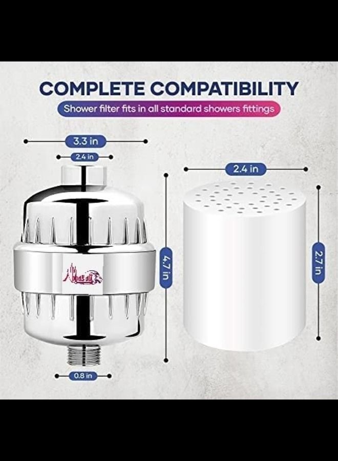 15 Stage Shower Filter Heavy Metals from Water