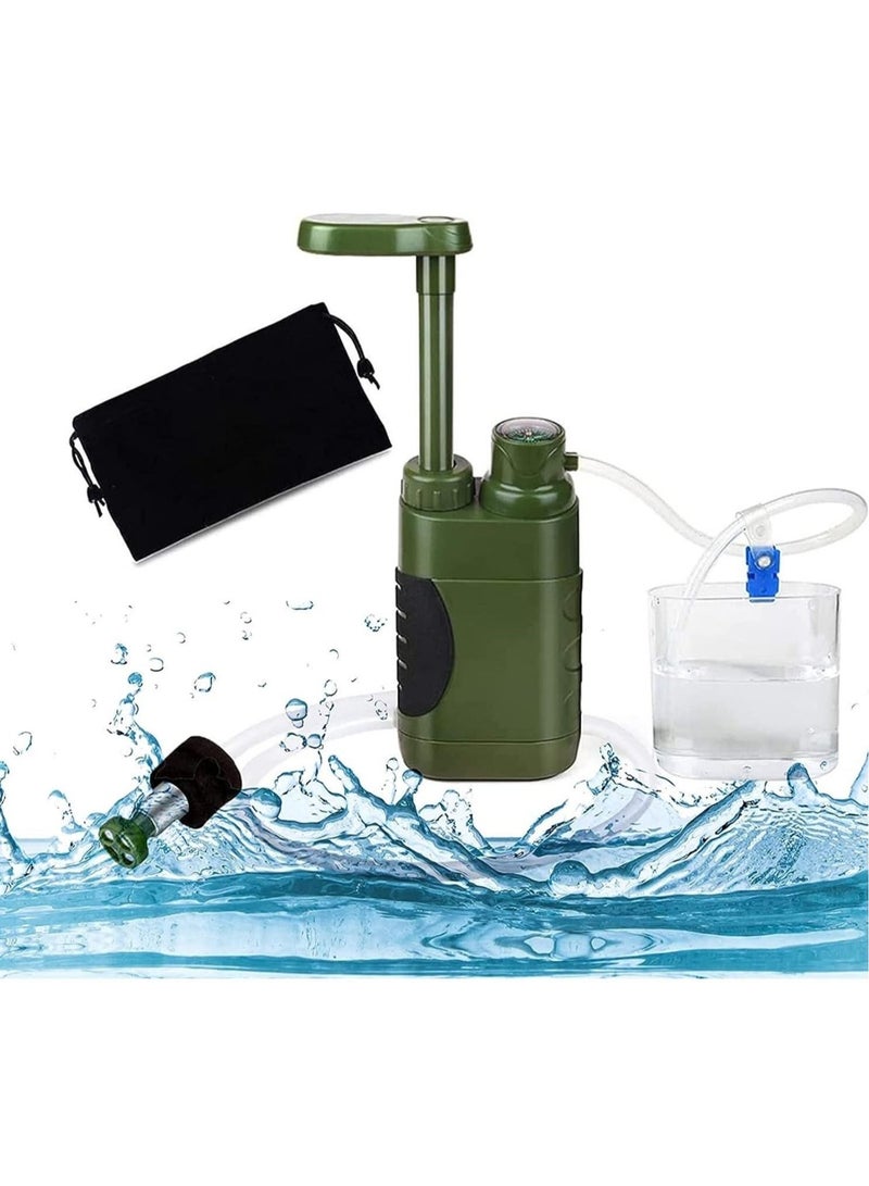 Outdoor Water Filter, Personal Mini Portable Camping Water Filter, Can Remove 99.99% Bacteria Filtrate Down To 0.01 Micron, Suitable For Hiking Outdoor Sports