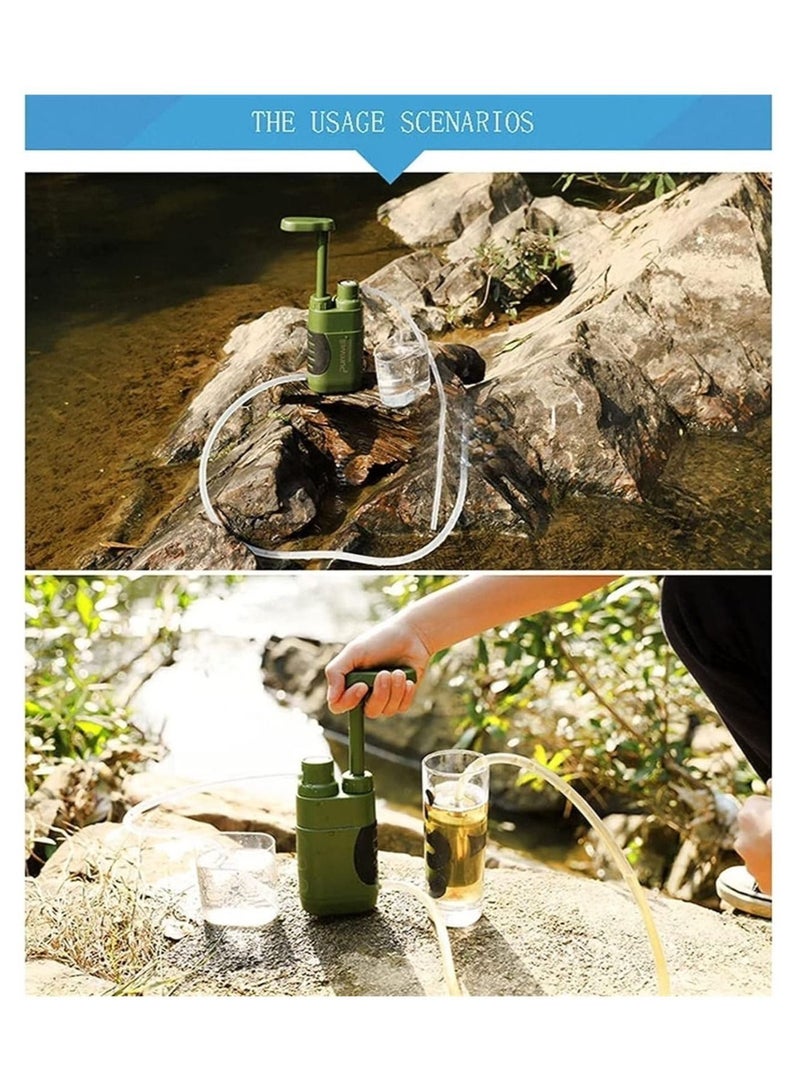 Outdoor Water Filter, Personal Mini Portable Camping Water Filter, Can Remove 99.99% Bacteria Filtrate Down To 0.01 Micron, Suitable For Hiking Outdoor Sports