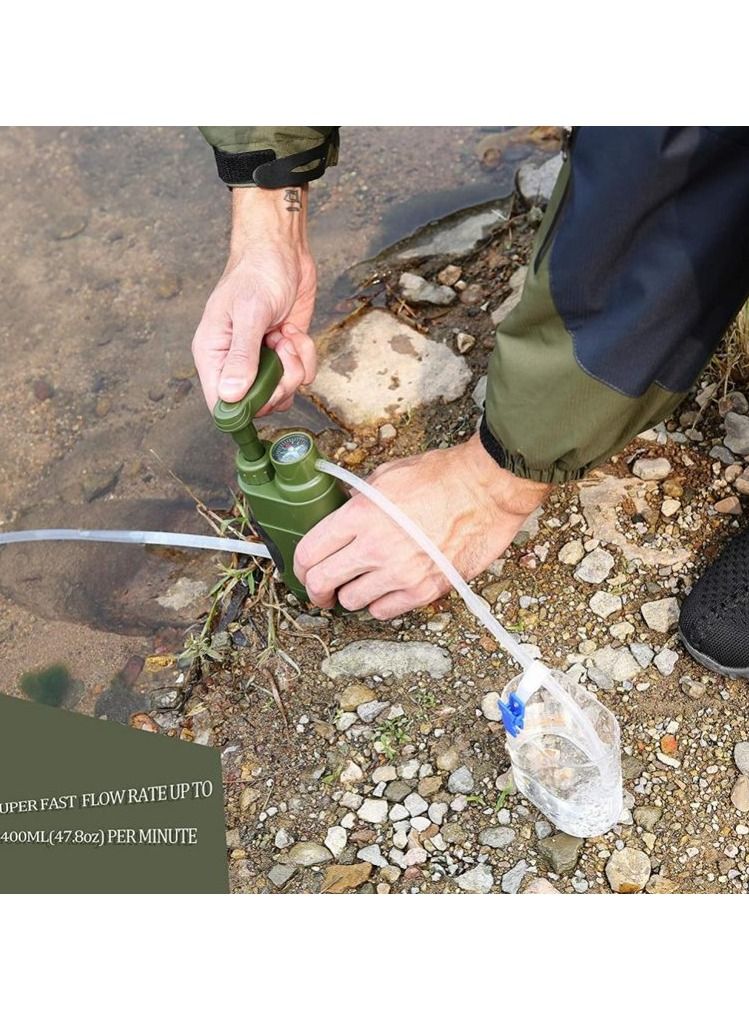 Outdoor Water Filter, Personal Mini Portable Camping Water Filter, Can Remove 99.99% Bacteria Filtrate Down To 0.01 Micron, Suitable For Hiking Outdoor Sports