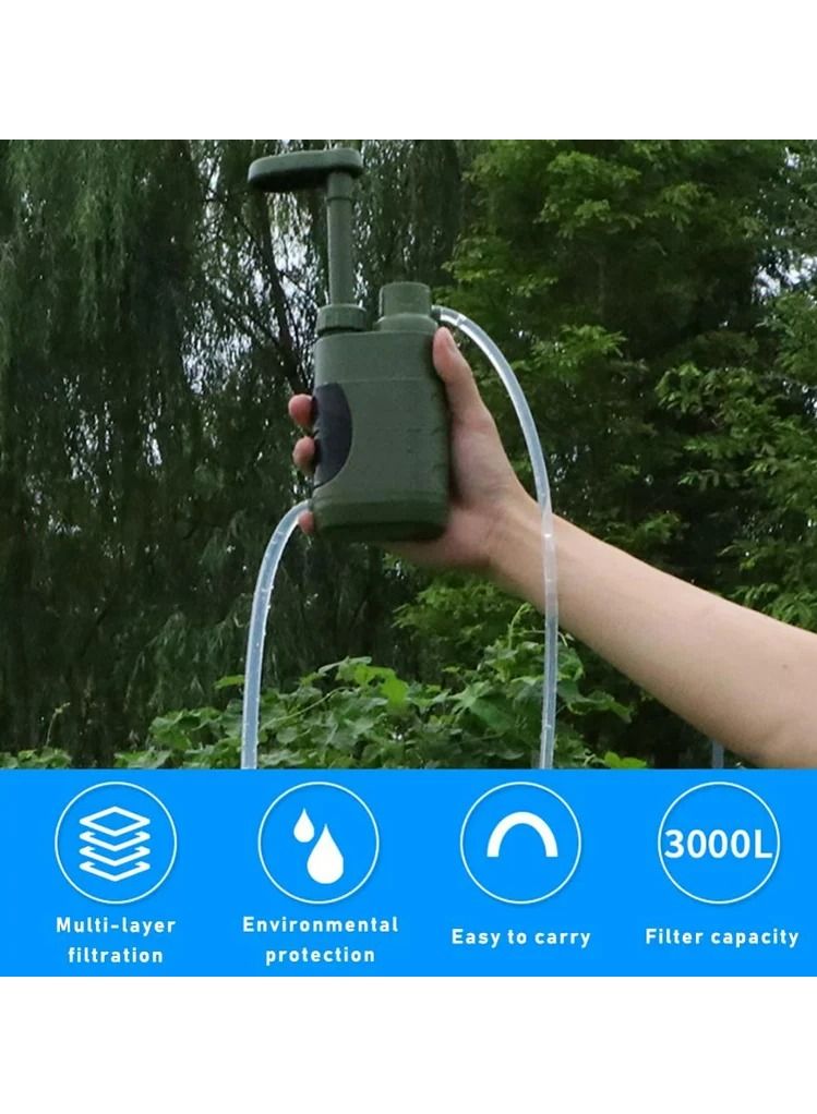 Outdoor Water Filter, Personal Mini Portable Camping Water Filter, Can Remove 99.99% Bacteria Filtrate Down To 0.01 Micron, Suitable For Hiking Outdoor Sports