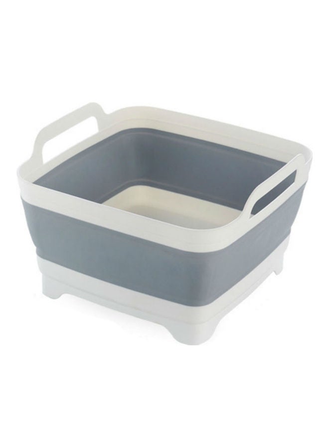 Collapsible Sink with Drainer Grey/White