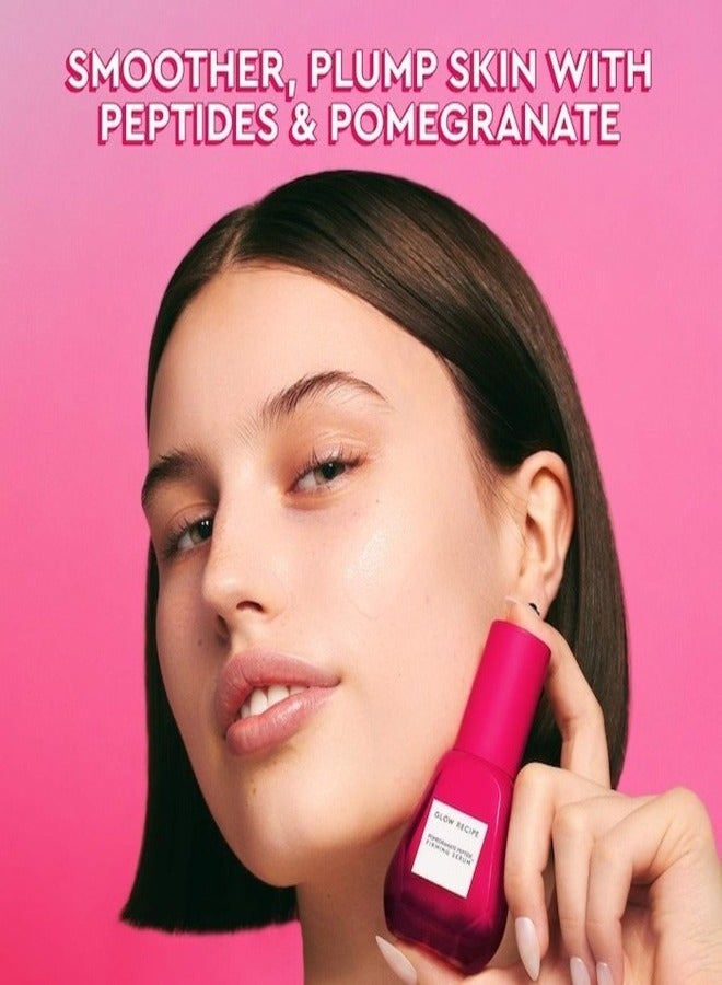GLOW RECIPE Pomegranate Peptide Firming Serum 30ml – Anti-Aging, Hydrating, and Collagen-Boosting Skincare with Peptides and Pomegranate Extract for Firm, Smooth, and Radiant Skin