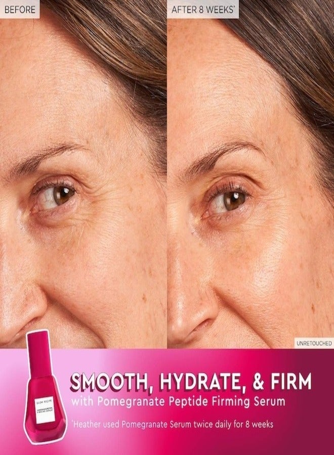 GLOW RECIPE Pomegranate Peptide Firming Serum 30ml – Anti-Aging, Hydrating, and Collagen-Boosting Skincare with Peptides and Pomegranate Extract for Firm, Smooth, and Radiant Skin