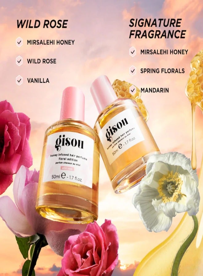 Gisou Mini Honey Infused Hair Perfume - Wild Rose 1.7 oz / 50 ml