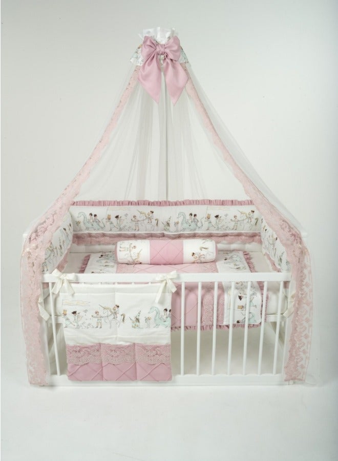 Newborn Bedding Set Magic Parade - Pink Lace: Soft, Cozy, Nursery Decor, Baby Shower Gift - Premium Quality, Gender-Neutral, Breathable Fabric