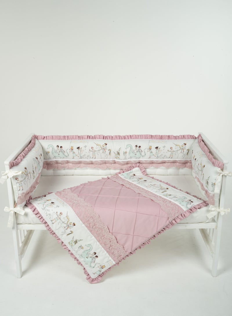 Newborn Bedding Set Magic Parade - Pink Lace: Soft, Cozy, Nursery Decor, Baby Shower Gift - Premium Quality, Gender-Neutral, Breathable Fabric