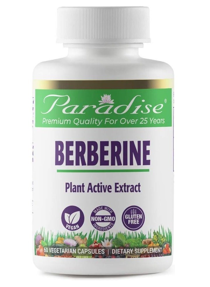 Paradise Herbs Berberine Plant Extract 60 Capsules