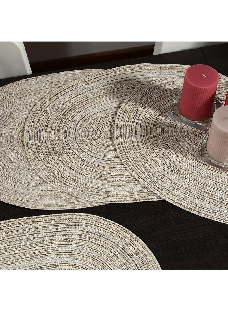 2pcs Oval insulation mat, hotel Western food mat, household dining table mat, washable dining mat