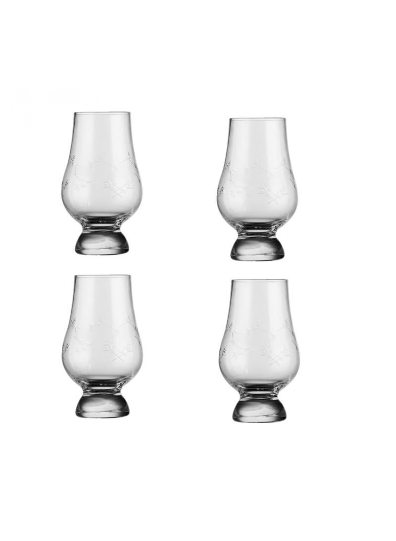 4-Piece Tulip Tasting Glass Clear 200ml