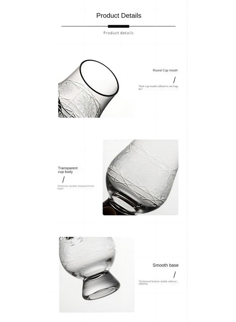 4-Piece Tulip Tasting Glass Clear 200ml