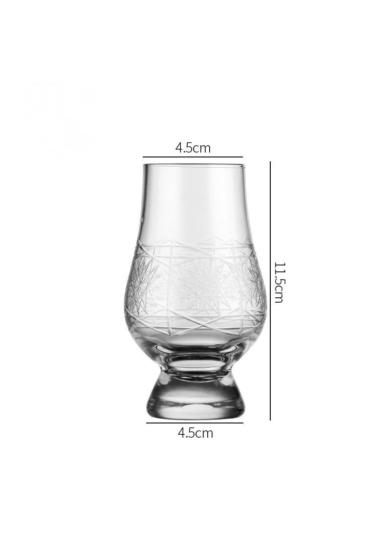 4-Piece Tulip Tasting Glass Clear 200ml