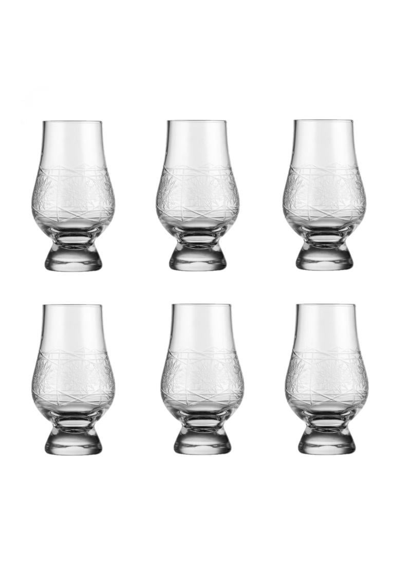 Whisky Glass,Set Of 6 Tulip Tasting Glass Clear