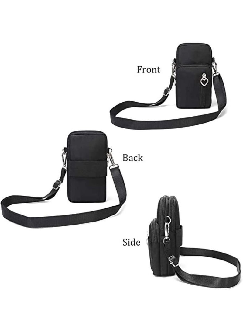 Cotton Woven Style Small Phone Bag Cellphone Case Crossbody Pouch Shoulder