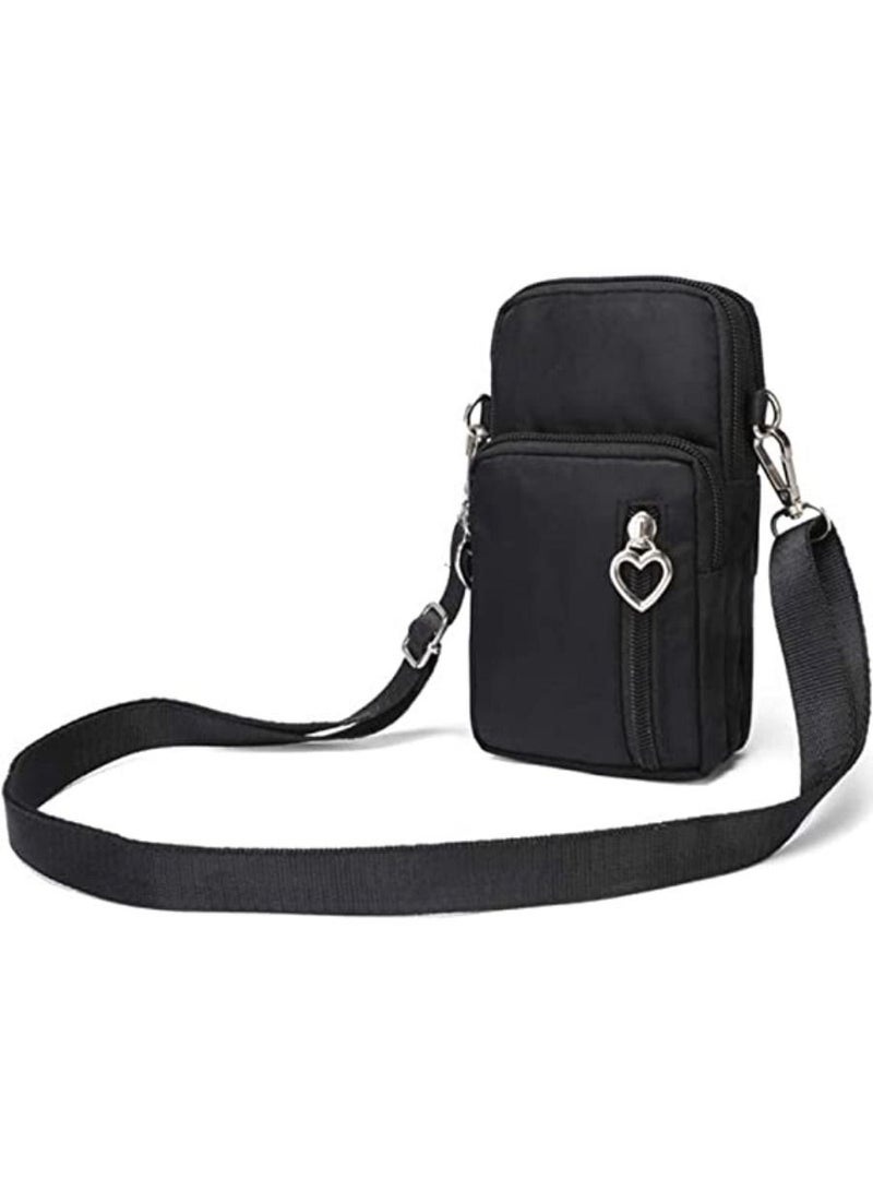 Cotton Woven Style Small Phone Bag Cellphone Case Crossbody Pouch Shoulder