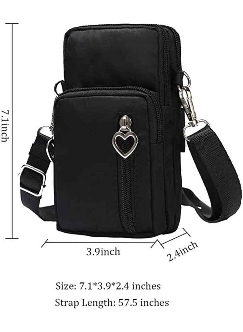 Cotton Woven Style Small Phone Bag Cellphone Case Crossbody Pouch Shoulder