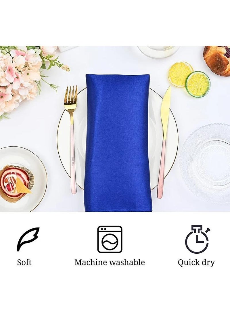 30 Pieces Of Soft High Density Satin Napkin Cloth For Hotel Restaurant 43*43CM