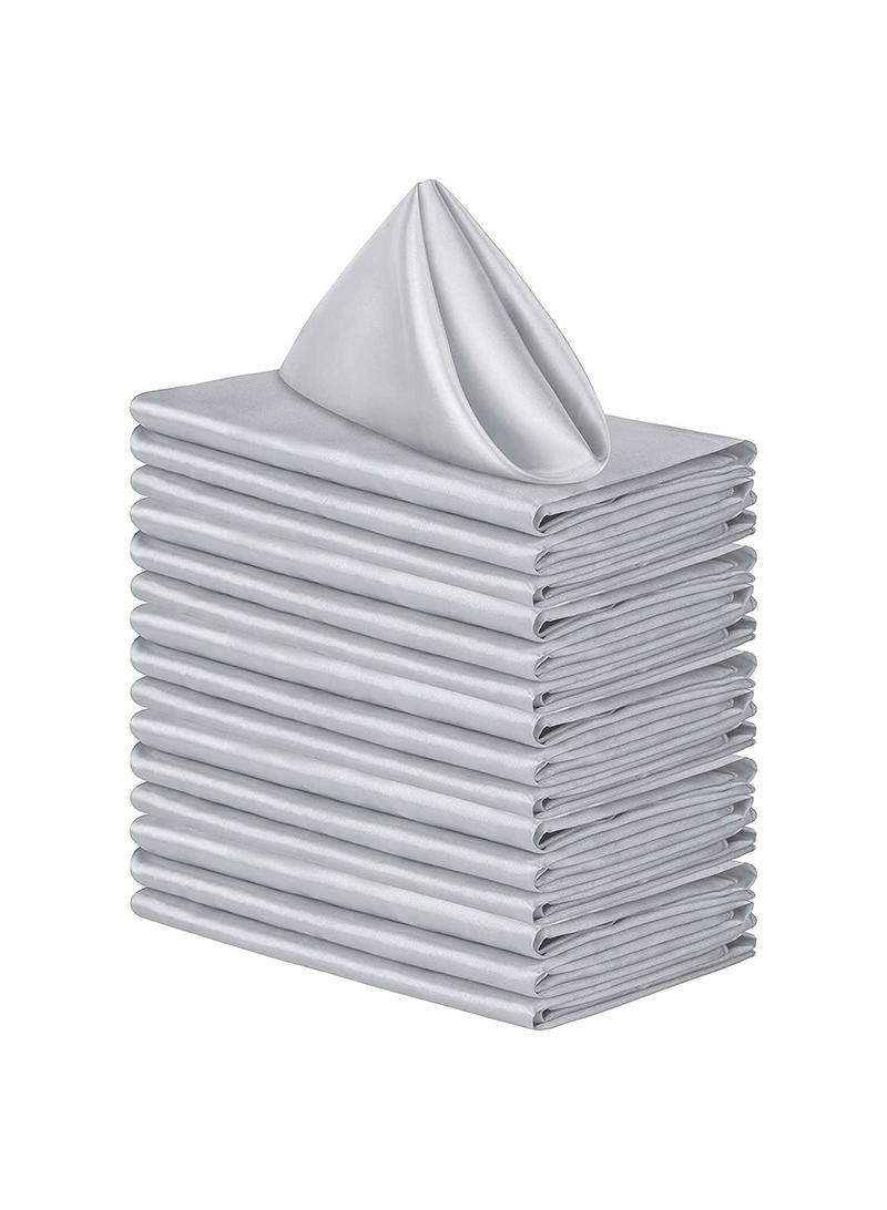 30 Pieces Of Soft High Density Satin Napkin Cloth For Hotel Restaurant 43*43CM