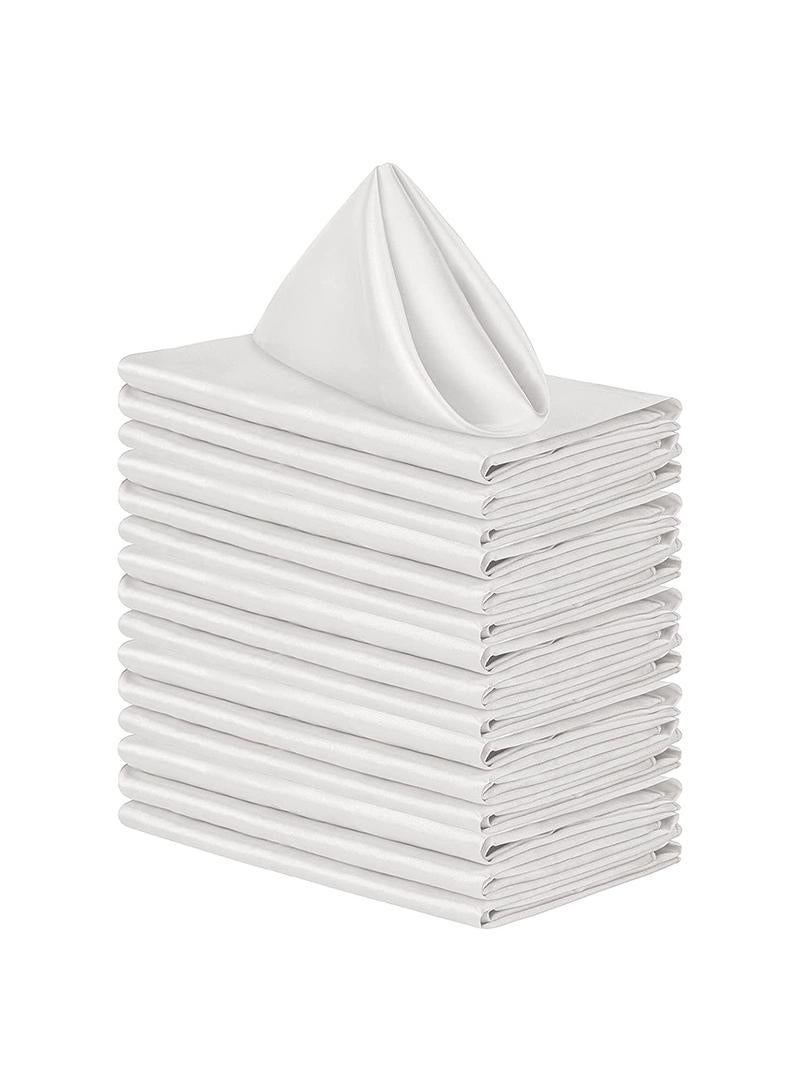 30 Pieces Of Soft High Density Satin Napkin Cloth For Hotel Restaurant 43*43CM